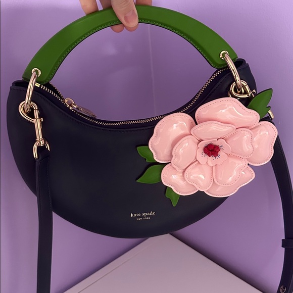Kate spade floral appliqué top handle bag - Picture 8 of 14